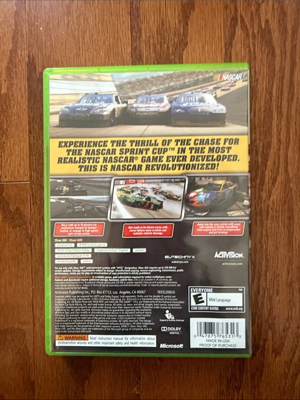 NASCAR 2011 The Game Xbox 360 Racing Video Game Complete